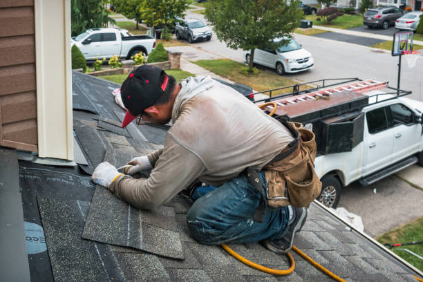 Professional Roofing technician working in Austinville, IA